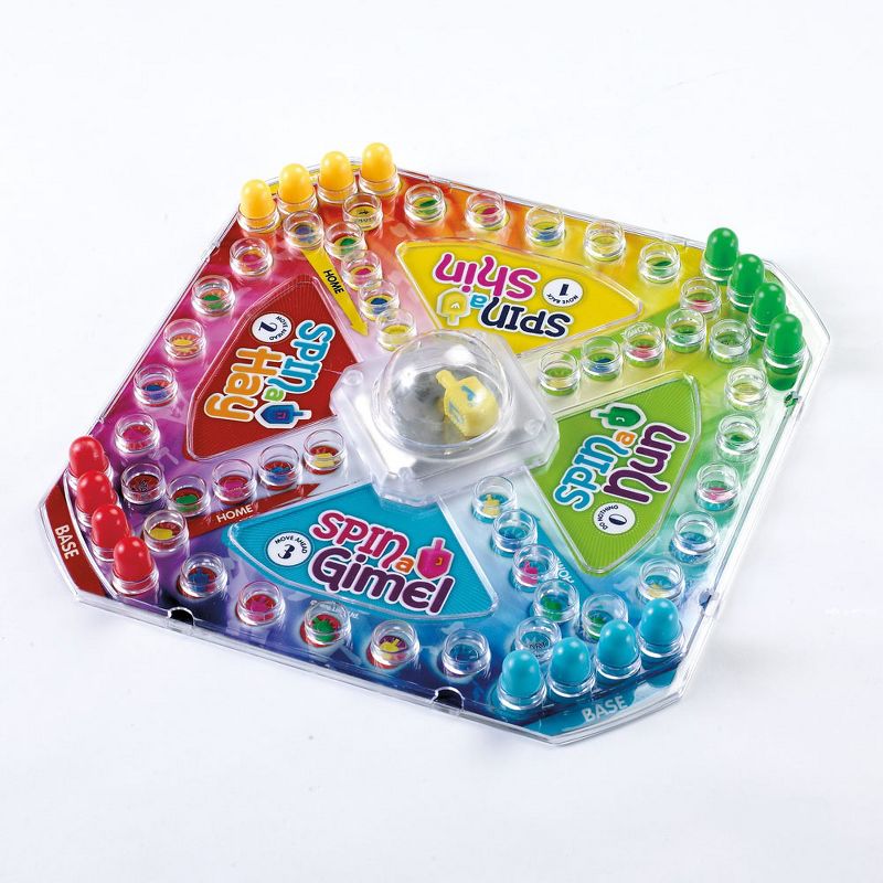 Rite Lite 10.25" Pop and Spin Hanukkah Dreidel Board Game - Blue/Green