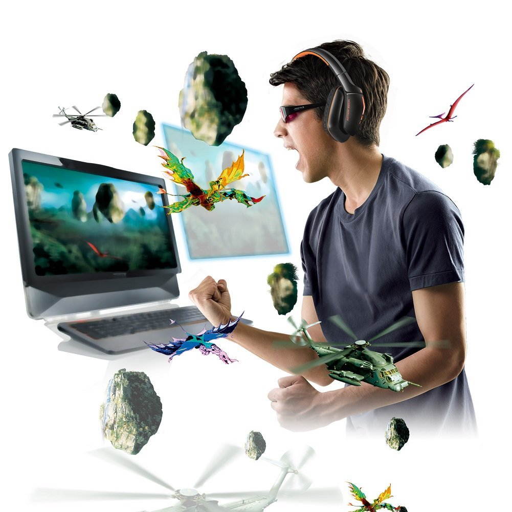 KOTION EACH Gaming Headset for PS4 Xbox One, Beexcellent 3.5mm Wired Stereo Sound Over Ear Headphone with Noise Isolation Mic LED Light for PC Laptop Tablet Mac