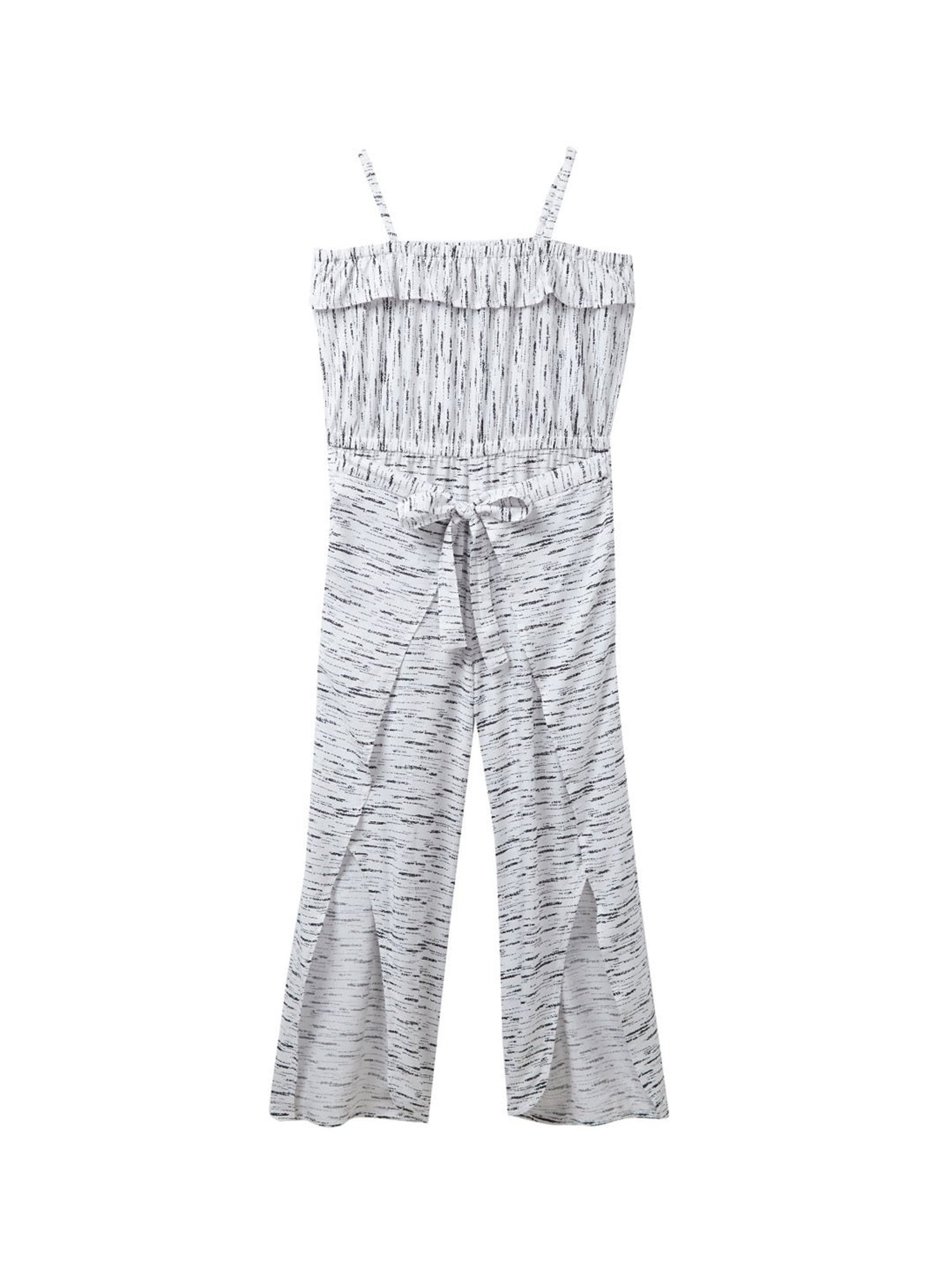 Cub McPaws Kids White Printed Girls Jumpsuits