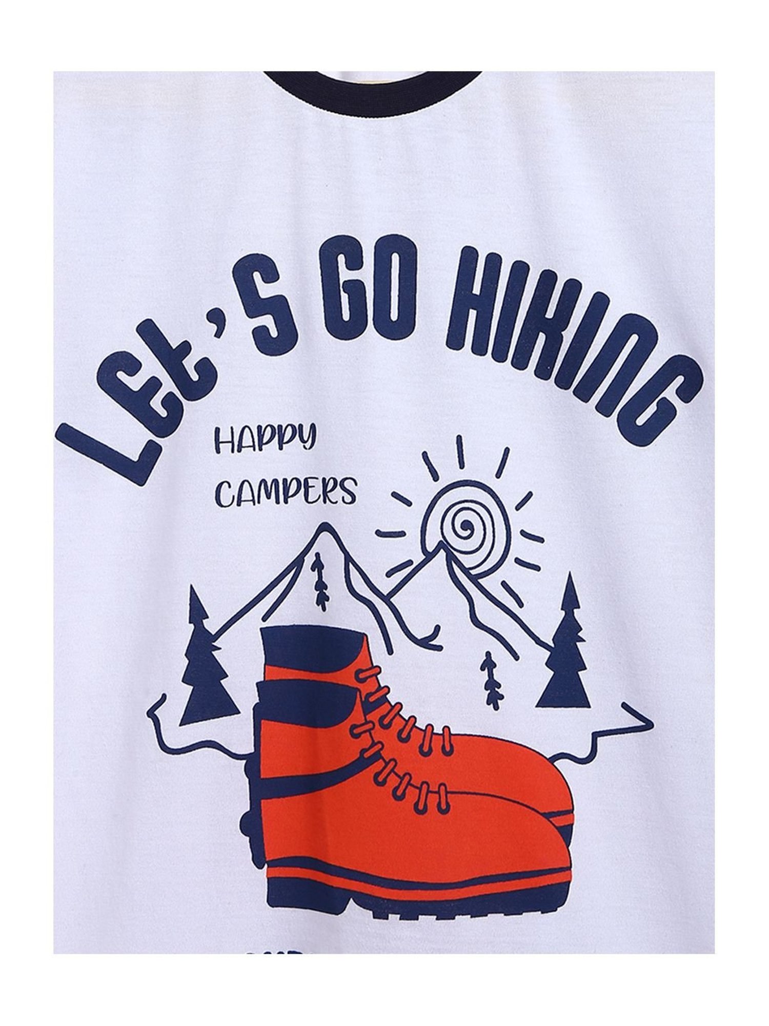 Li'l Tomatoes Kids Red & White Cotton Graphic Print T-Shirt - Pack of 2