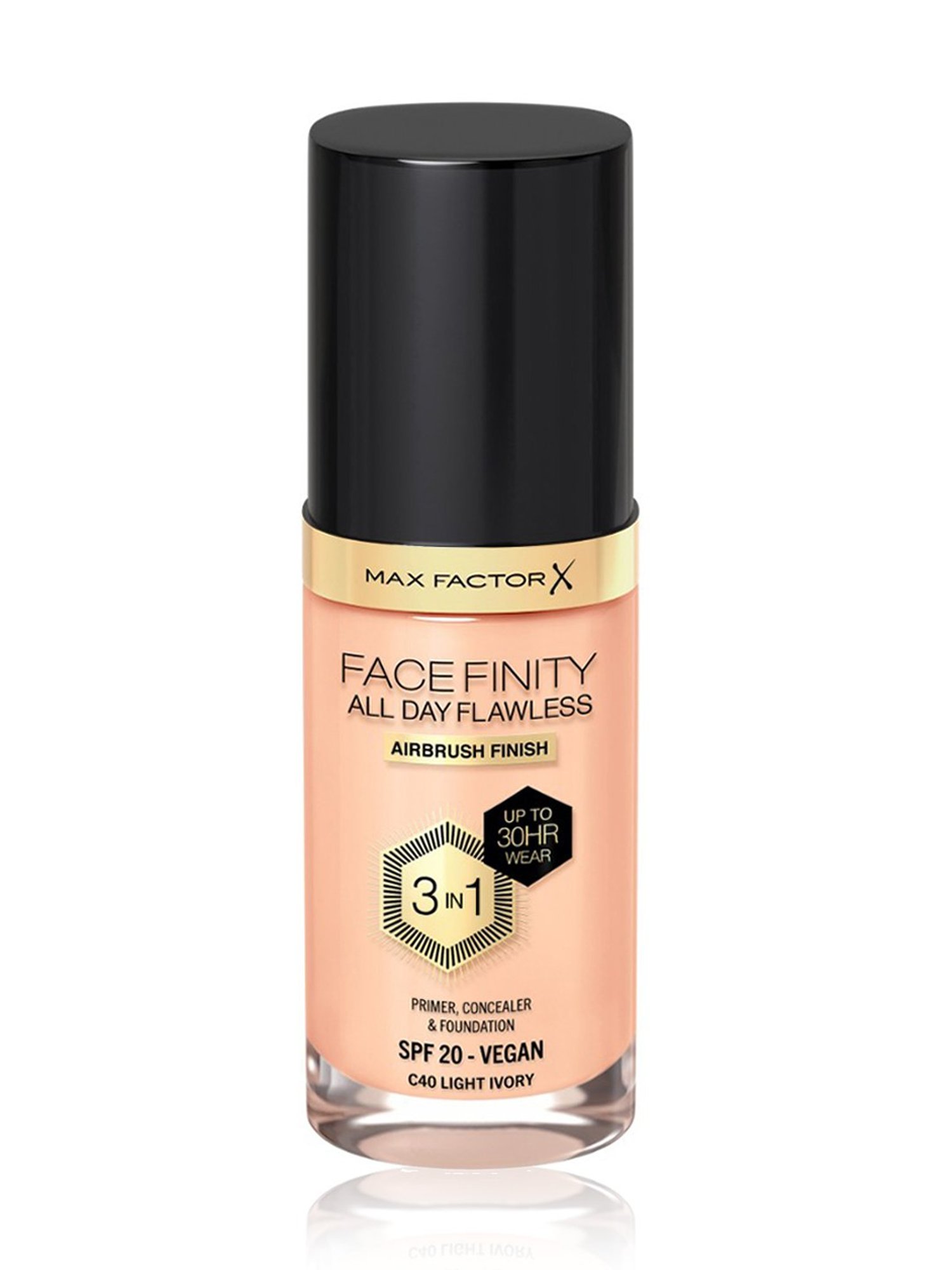 Max Factor Facefinity All Day Flawless 3 In 1 Foundation SPF 20 C40 Light Ivory - 30 ml