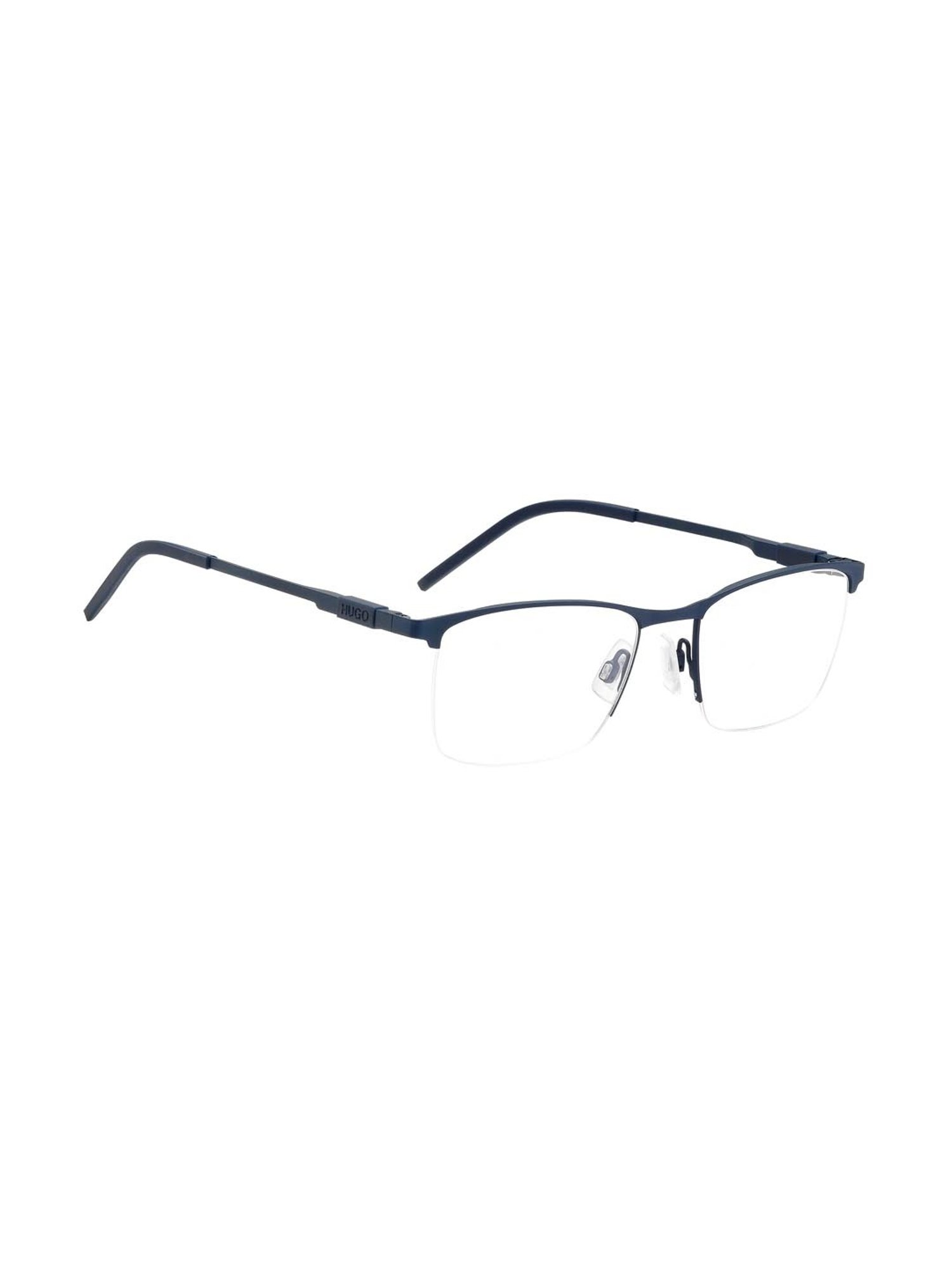 HUGO Blue Rectangular Eye Frames for Men
