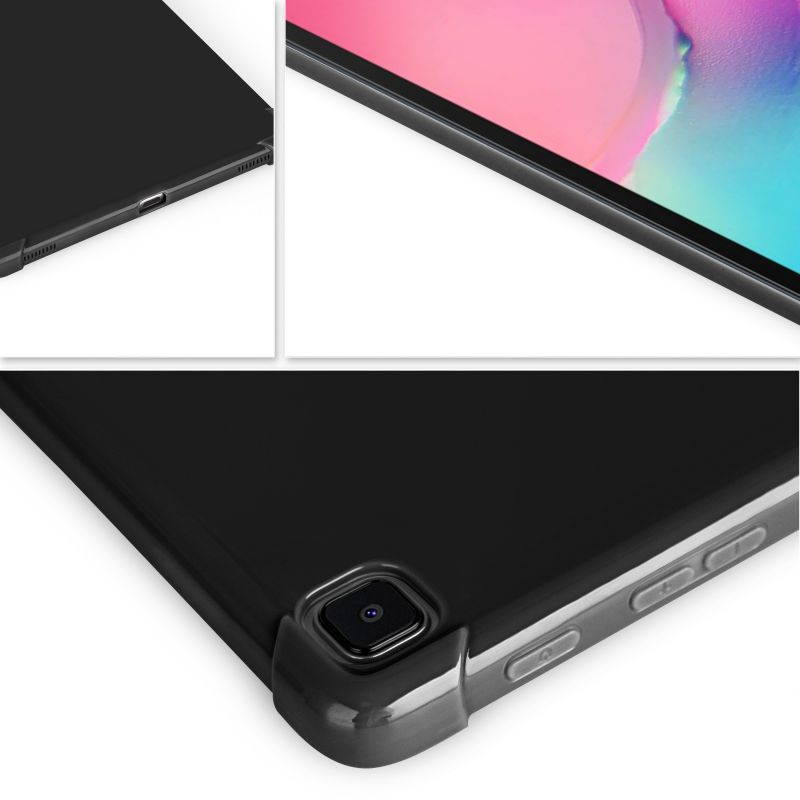 KIQ Slim & Lightweight Premium TPU Skin Case Cover for Samsung Galaxy Tab A7 10.4 2020 T500 SM-T500 [Black]