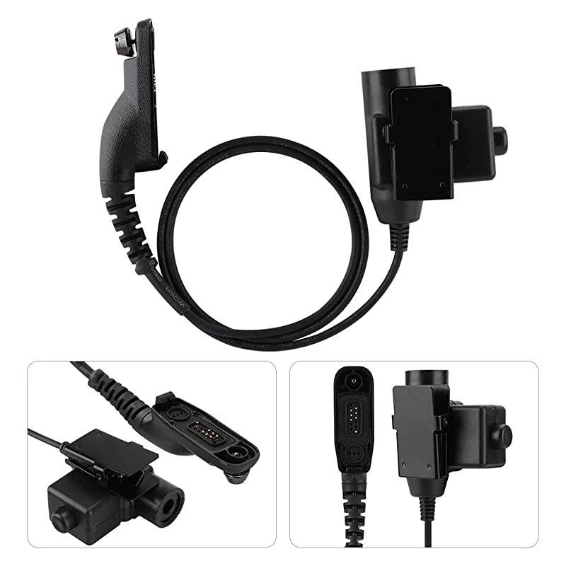 Tactical Headphone PTT Military Radio Headset Adapter Compatible for Motorola XiR Series 2 Way Radio