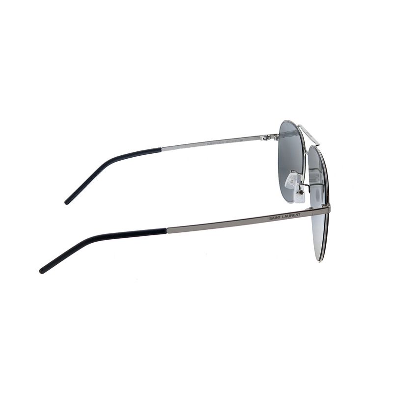 Saint Laurent SL Classic 11 Slim 003 Unisex Aviator Sunglasses Silver 60mm