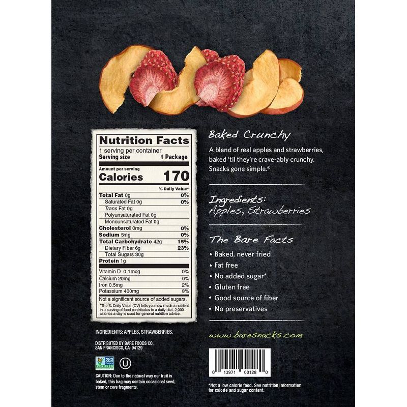 Bare Apple & Strawberry Chips Medley - 1.6oz