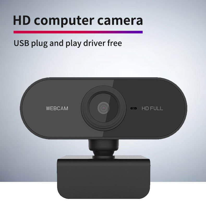 1080P  HD Webcam with Mic Rotatable PC Desktop Web Camera Cam Mini Computer WebCamera Cam Video Recording Work
