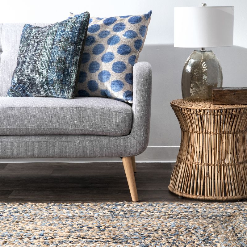 nuLOOM Addison Glass 19" Table Lamp Lighting - Amber 19" H x 12" W x 12" D