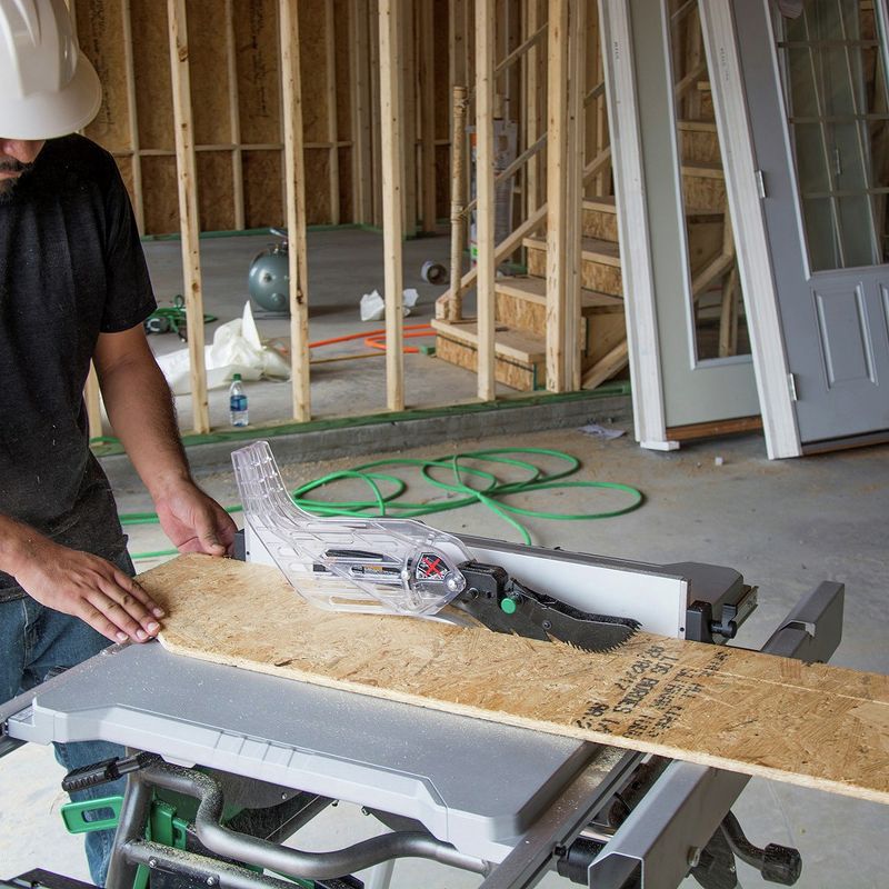 Metabo HPT C10RJSM 15 Amp 10 in. Corded Table Saw with Fold and Roll Stand