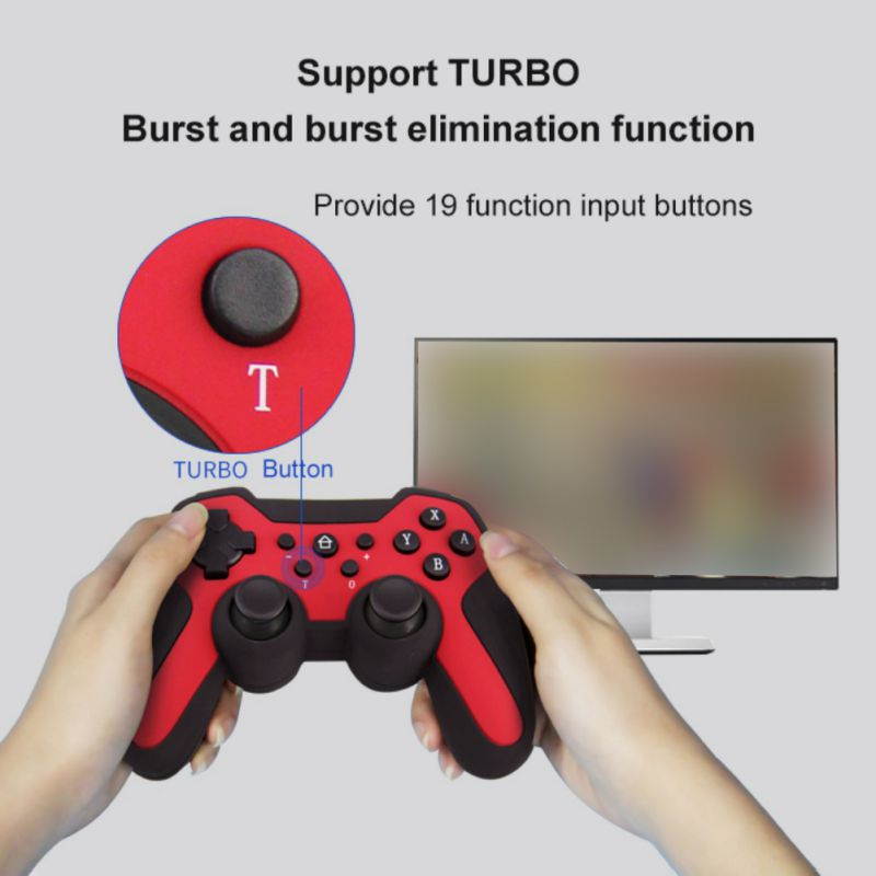 Brightup Wireless Controller for Nintendo Switch - Wireless Controller for Switch Pro Controller with Dualshock Compatible with PS3 PC iOS13.0 and Android Supports Gyro Axis Turbo and Dual Vibration