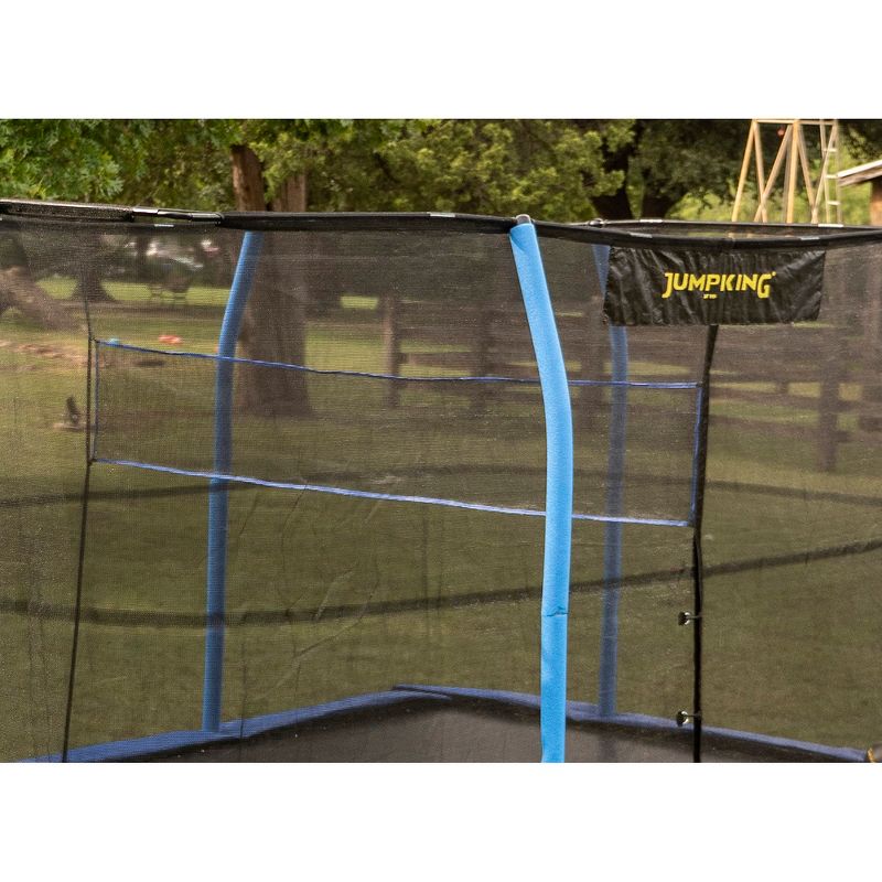 Costway 14 Ft Multicolored Trampoline Recreational Exercise w/ Safety Net Ladder