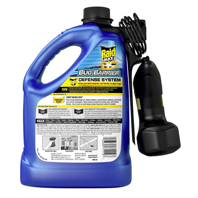 Raid Max Bug Barrier Trigger Starter Kit, 1 Gallon