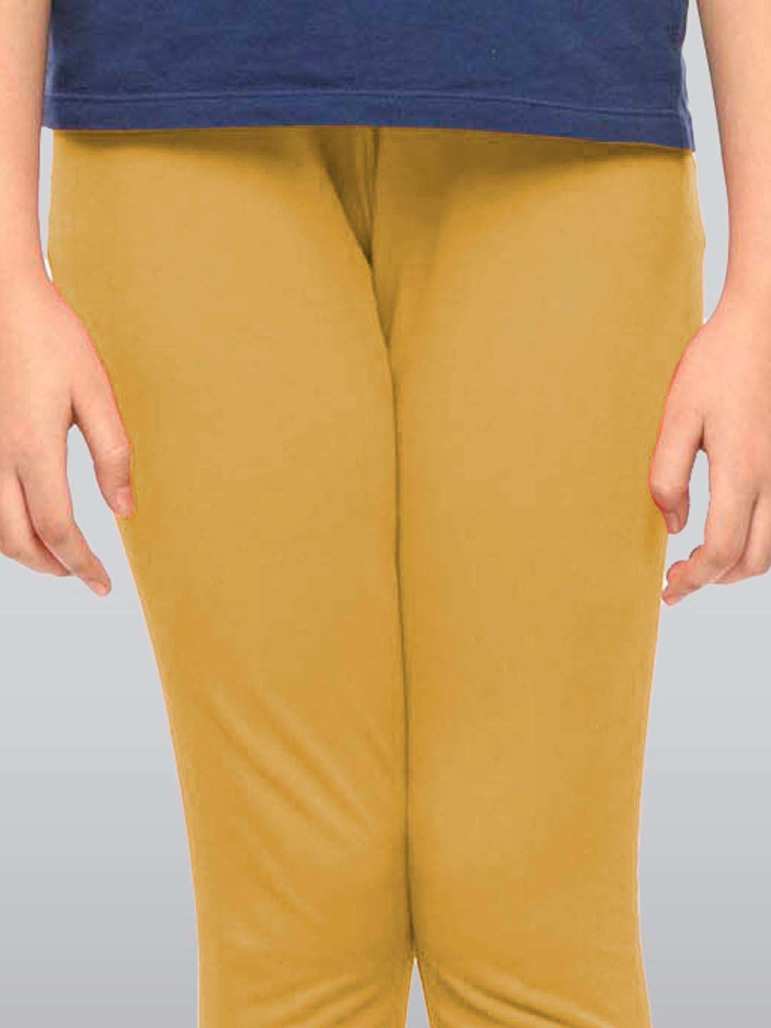 Jockey Kids White & Black Cotton Striped Leggings