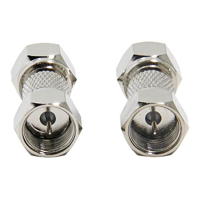 TV Cable Connector 5Pack F Male to Male Coaxial Adapter 75 Ohm  Cable Extension Coupler for TV Antenna Cord Splitter Amplifier