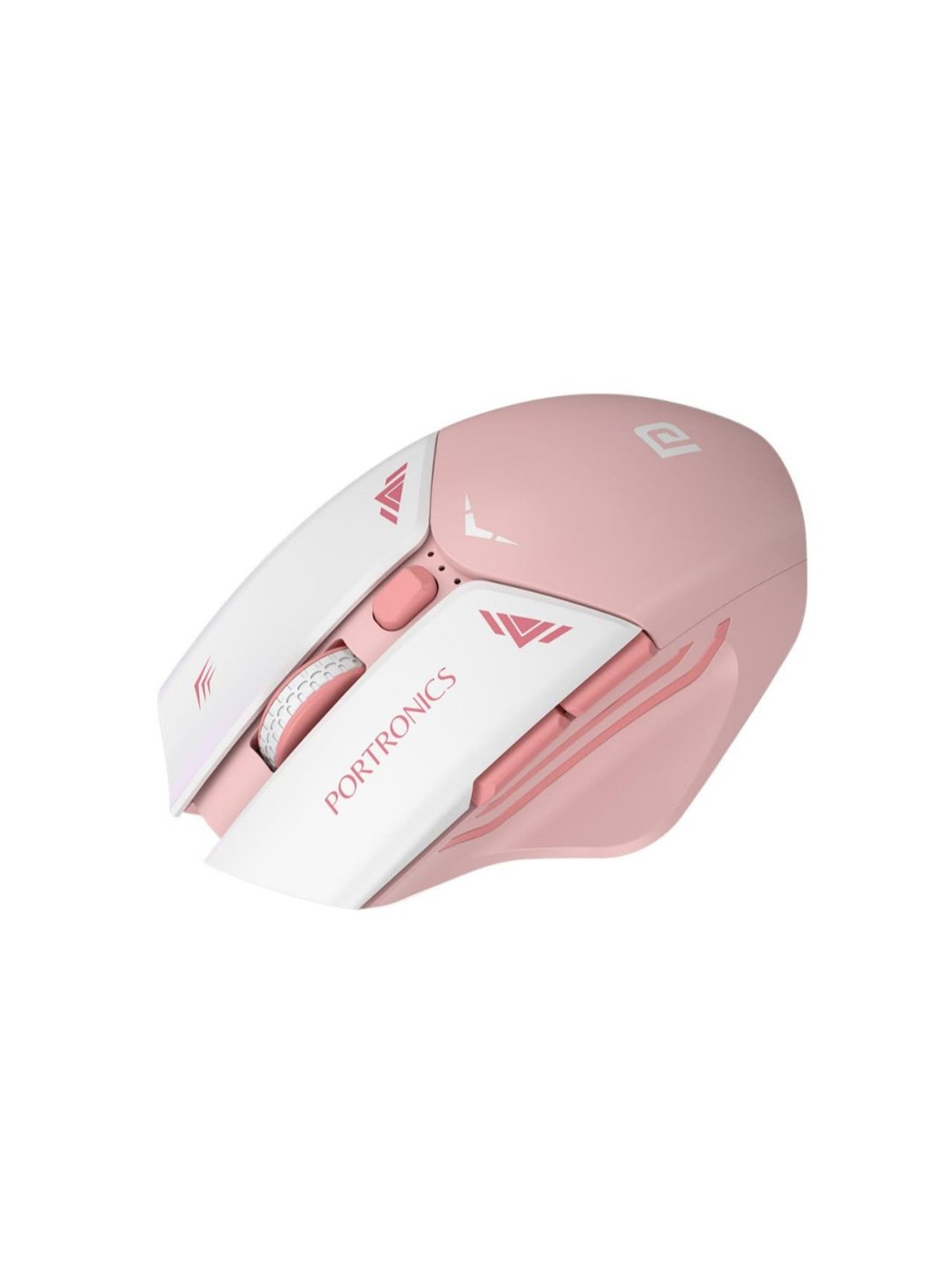 Portronics Vader Pro Wireless Gaming Mouse with 2.4 GHz Receiver & 6 Buttons (Cherry Pink)