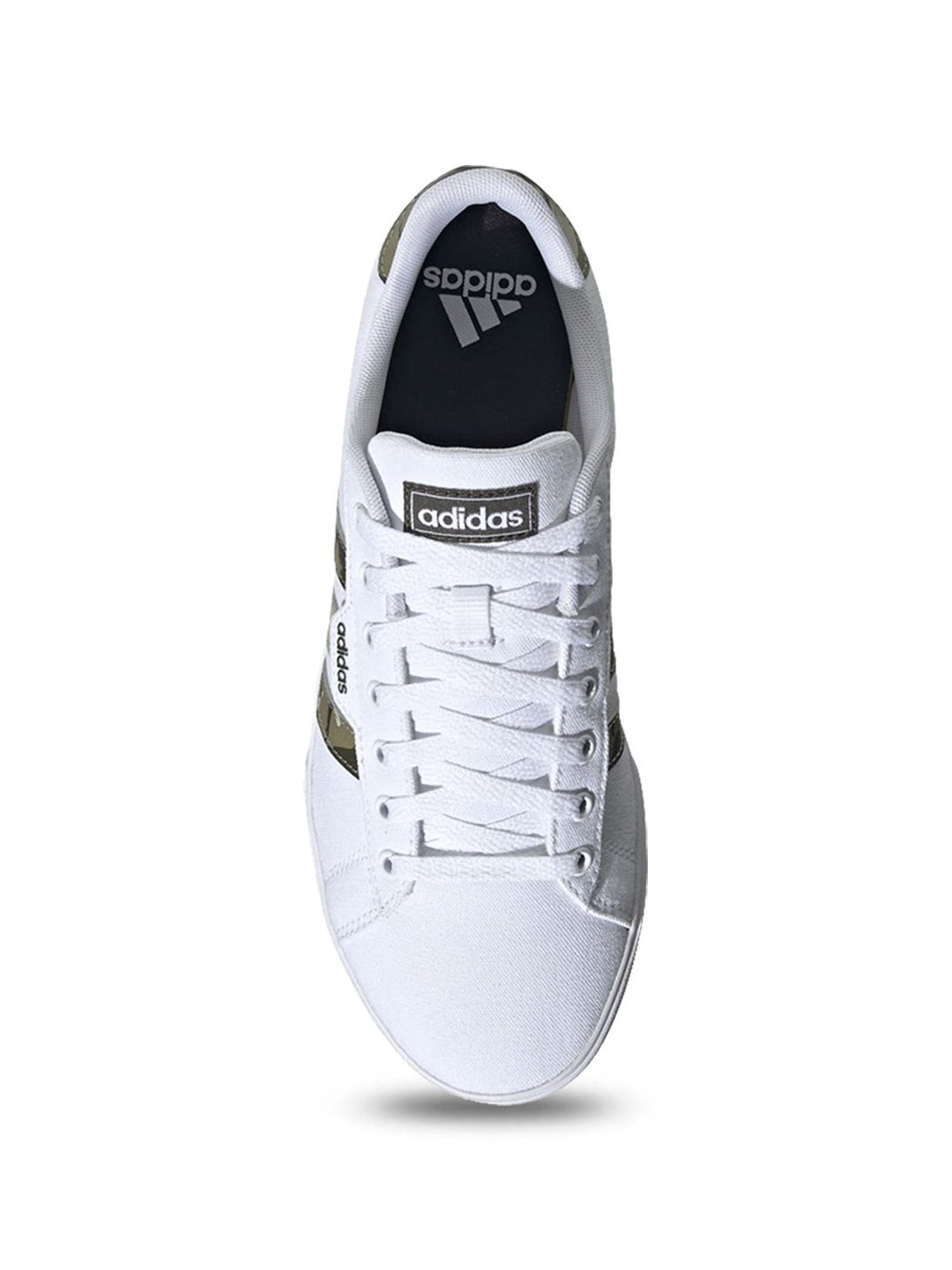 Adidas Men's DAILY 3.0 White Skateboarding Shoes