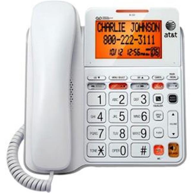 ATT-Vtech 89-4067-00 Corded Answering System With Backlit Display C4940, White