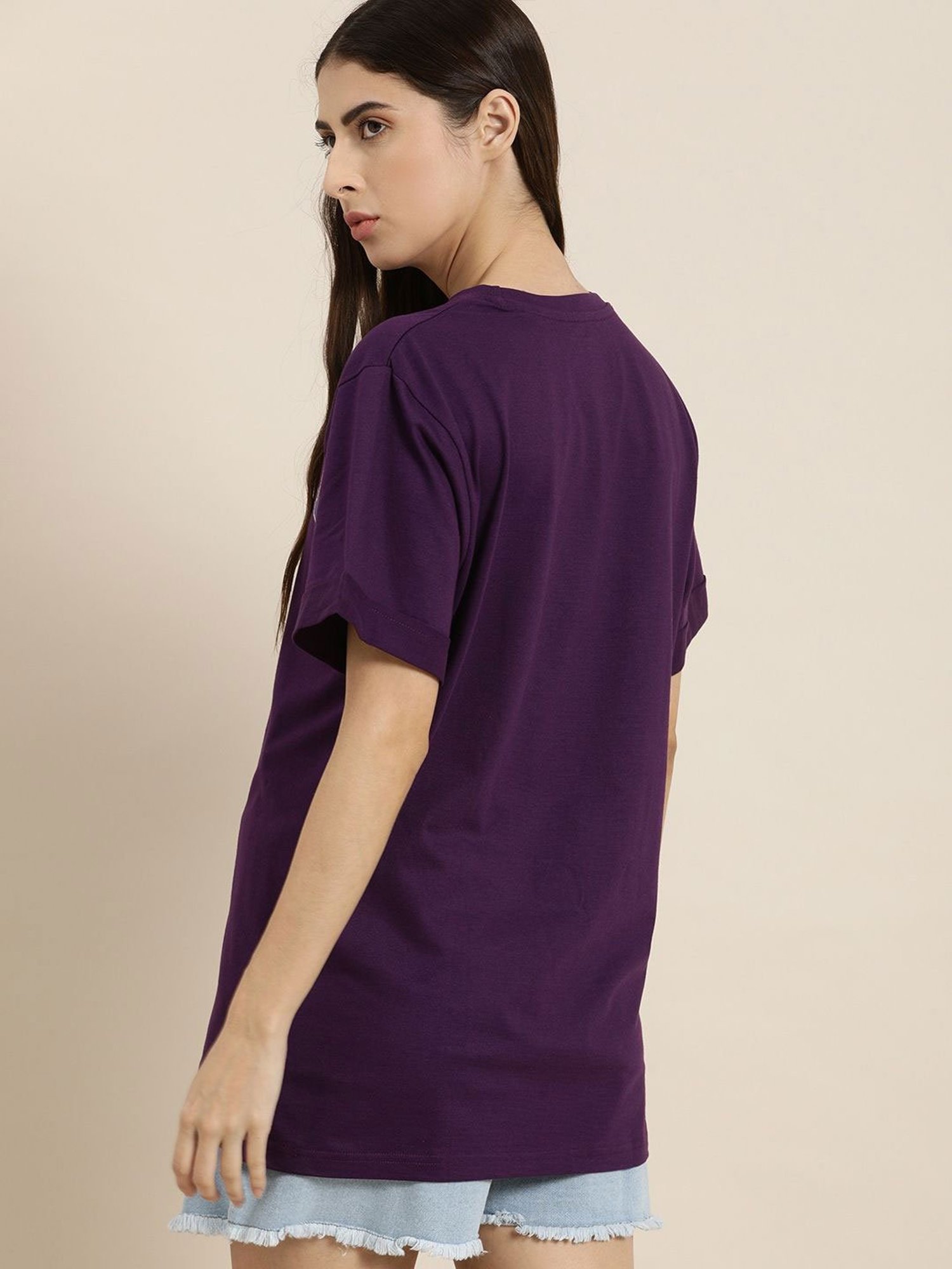 Dillinger Purple Graphic Print T-Shirt