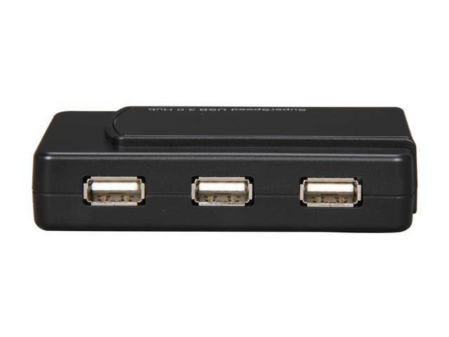 SYBA SY-HUB20078 InfoZone Combo USB 3.0 + USB 2.0 7-port Hub with USB 3.0 Cable and AC Adapter