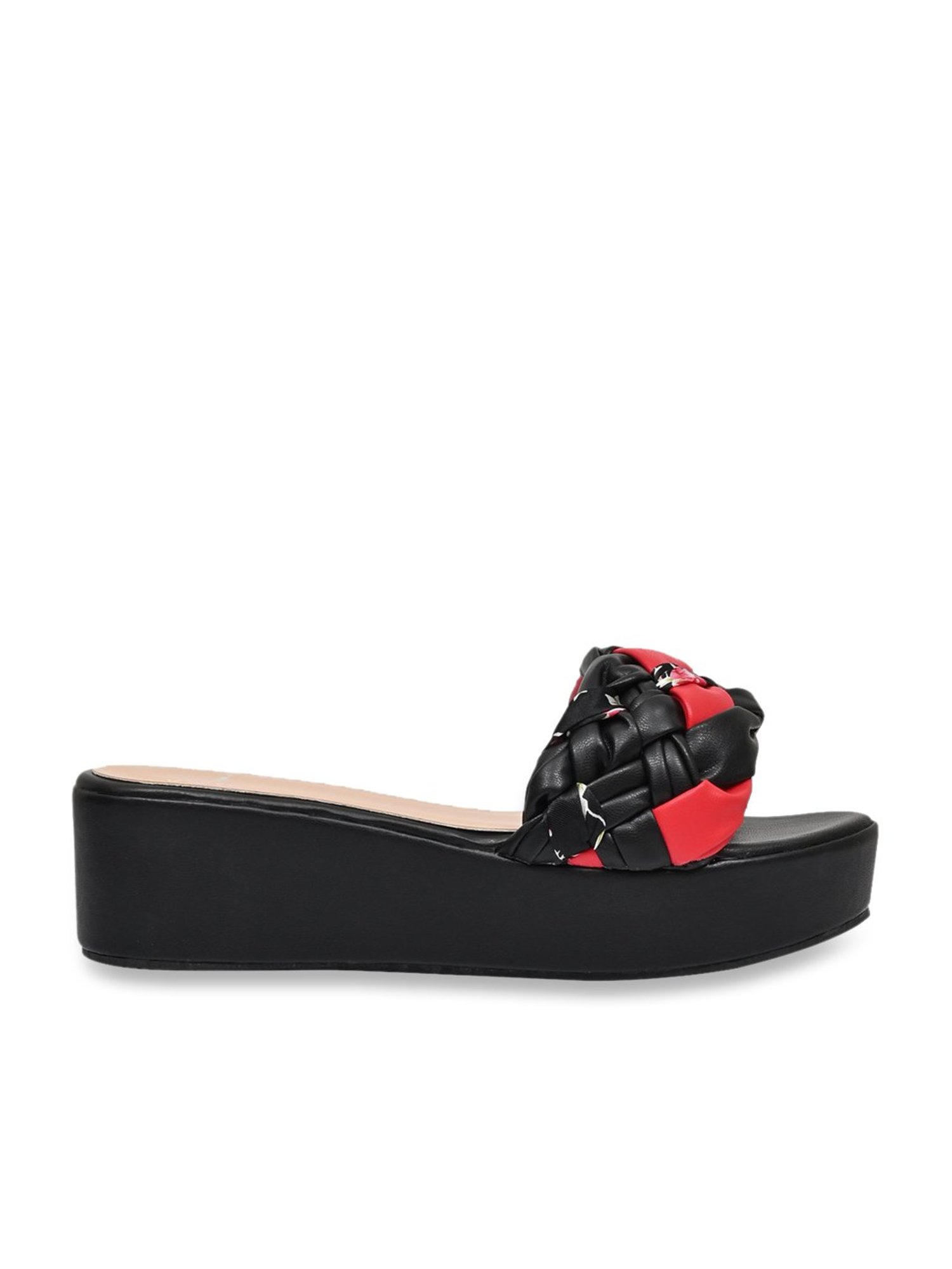 Jove Women's Black Casual Wedges