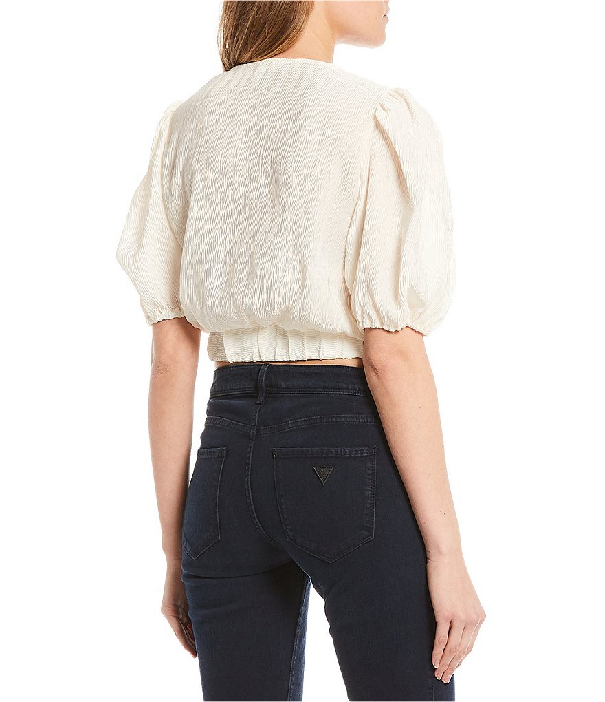 Love & Piece Sleeveless Tie-Die Peplum Hanky Hem Top