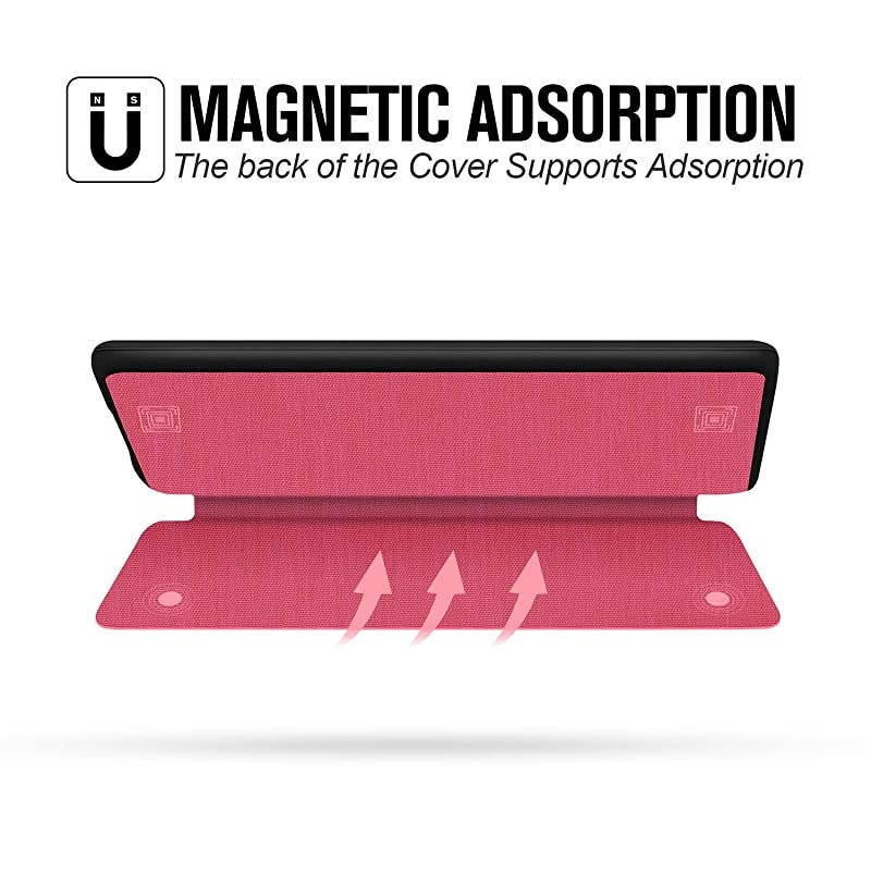 Fabric Case for Kindle Paperwhite 10th 2018 - Thinnest&Lightest Smart Cover with Auto Wake/Sleep - Support Back Cover adsorption(Not fit Kindle 10th 2019 or Kindle oasis3 10th 2019),K10 Pink