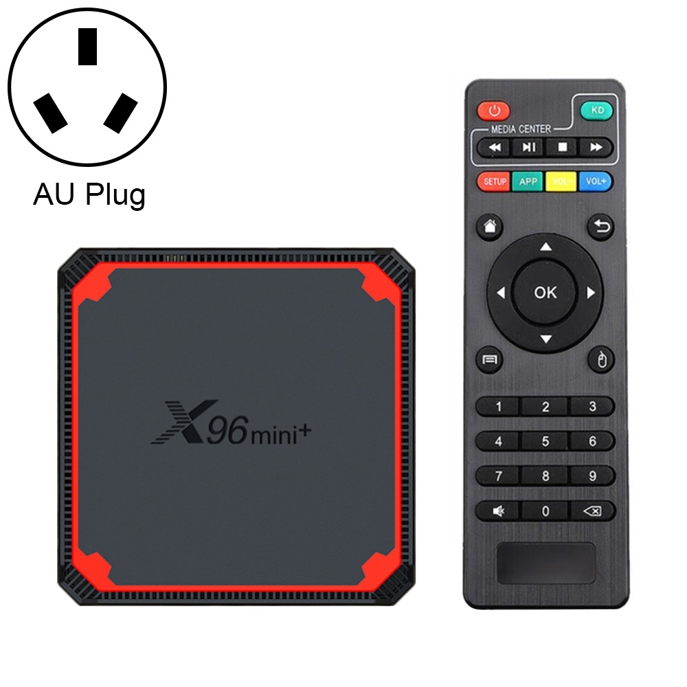 X96 mini+ 4K Smart TV BOX Android 9.0 Media Player wtih Remote Control, Amlogic S905W4 Quad Core