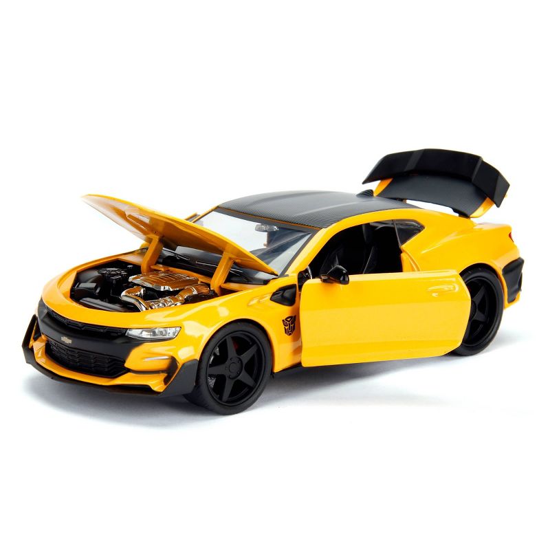 Jada Toys Hollywood Rides Transformers The Last Knight BumbleBee 2016 Chevy Camaro Die-Cast Vehicle with Die-Cast Coin 1:24 Scale Glossy Yellow