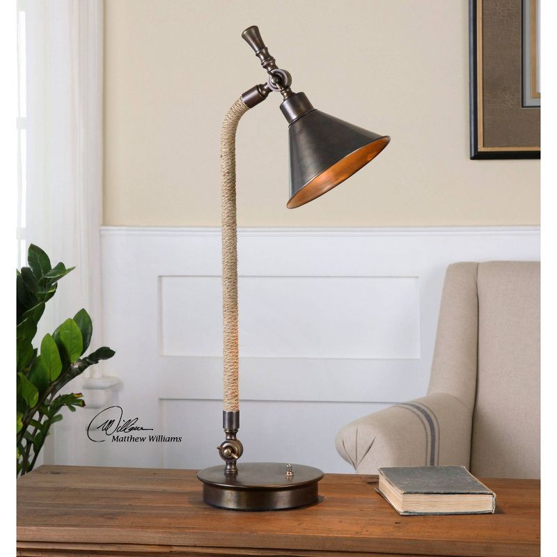 Uttermost Duvall Desk Lamp - Rope