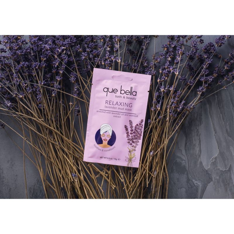 Que Bella Relaxing Lavender Mud Face Mask - 0.5oz