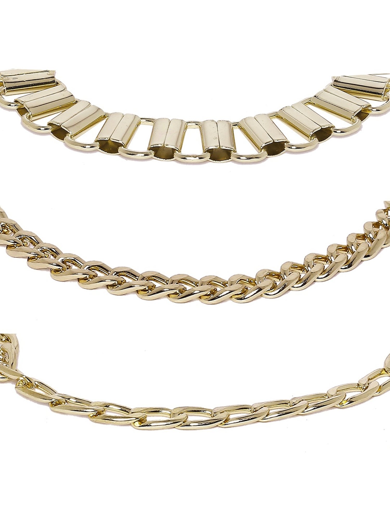 OOMPH Gold Bold Look Delicate Bracelet Pack of 4