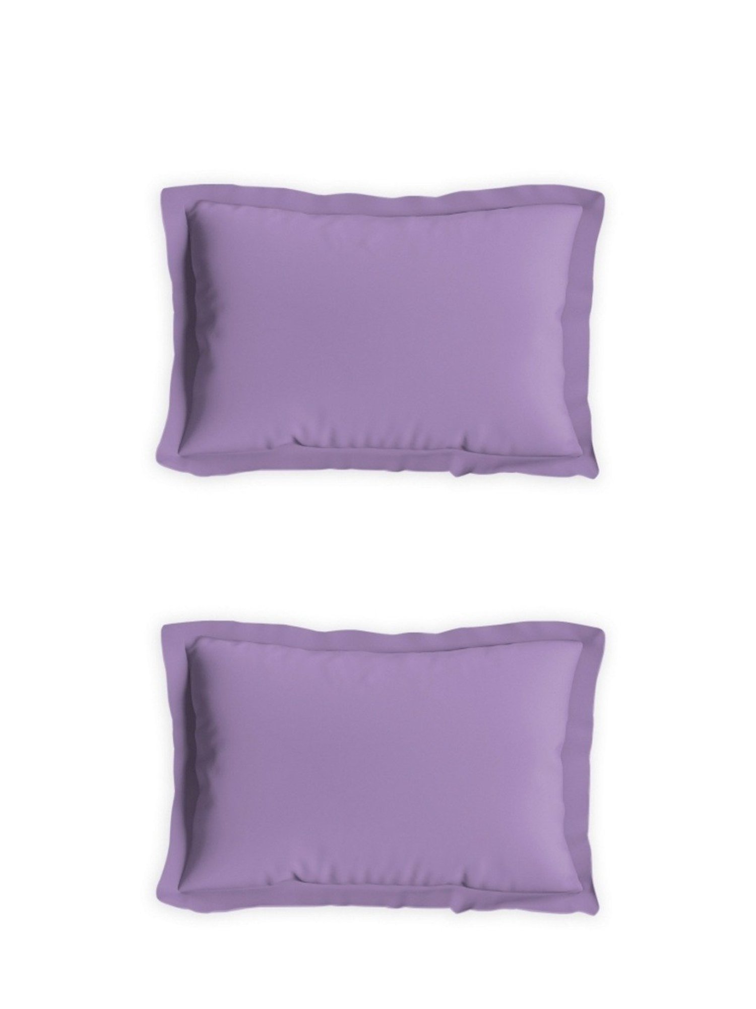 DDecor Solid Purple 180 TC Cotton King Bed Sheet With 2 Pillow Covers