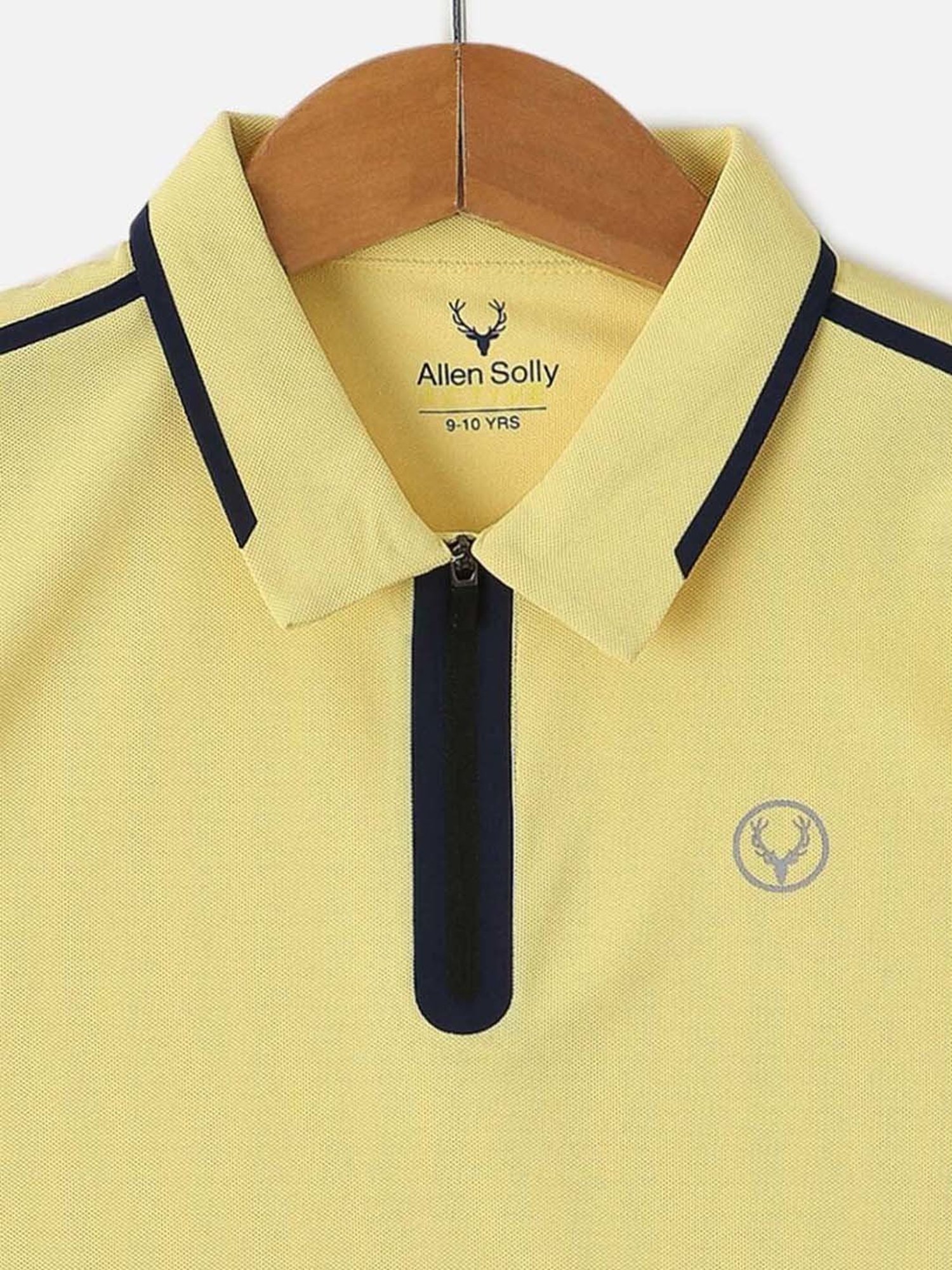 Allen Solly Junior Yellow Logo Polo T-Shirt