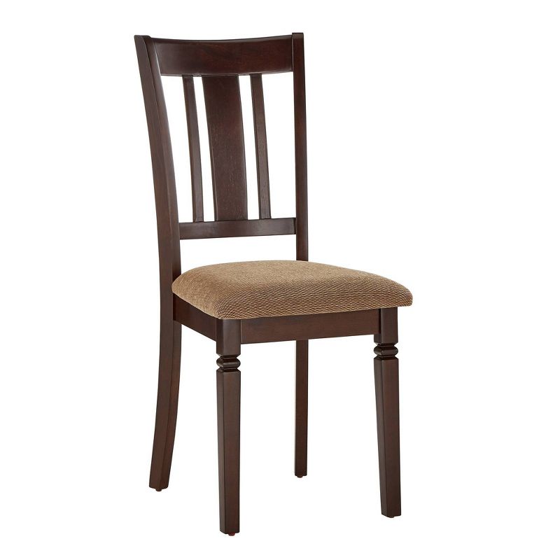 Set of 2 Haden Upholstered Dining Chairs Brown - Inspire Q