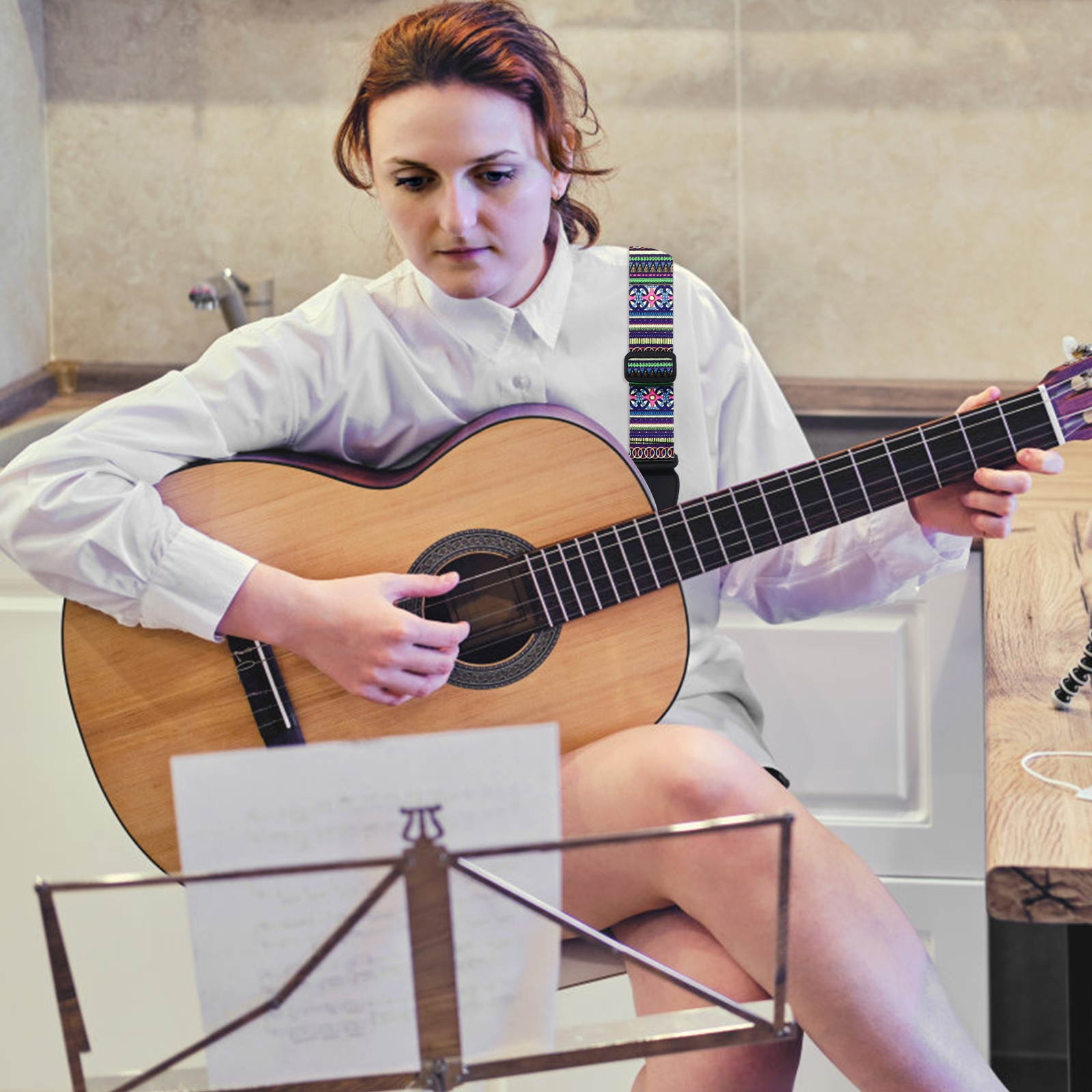 1PC Durable Replacement Ukulele Shoulder Belt Ukulele Shoulder Strap for Instrument Guitar