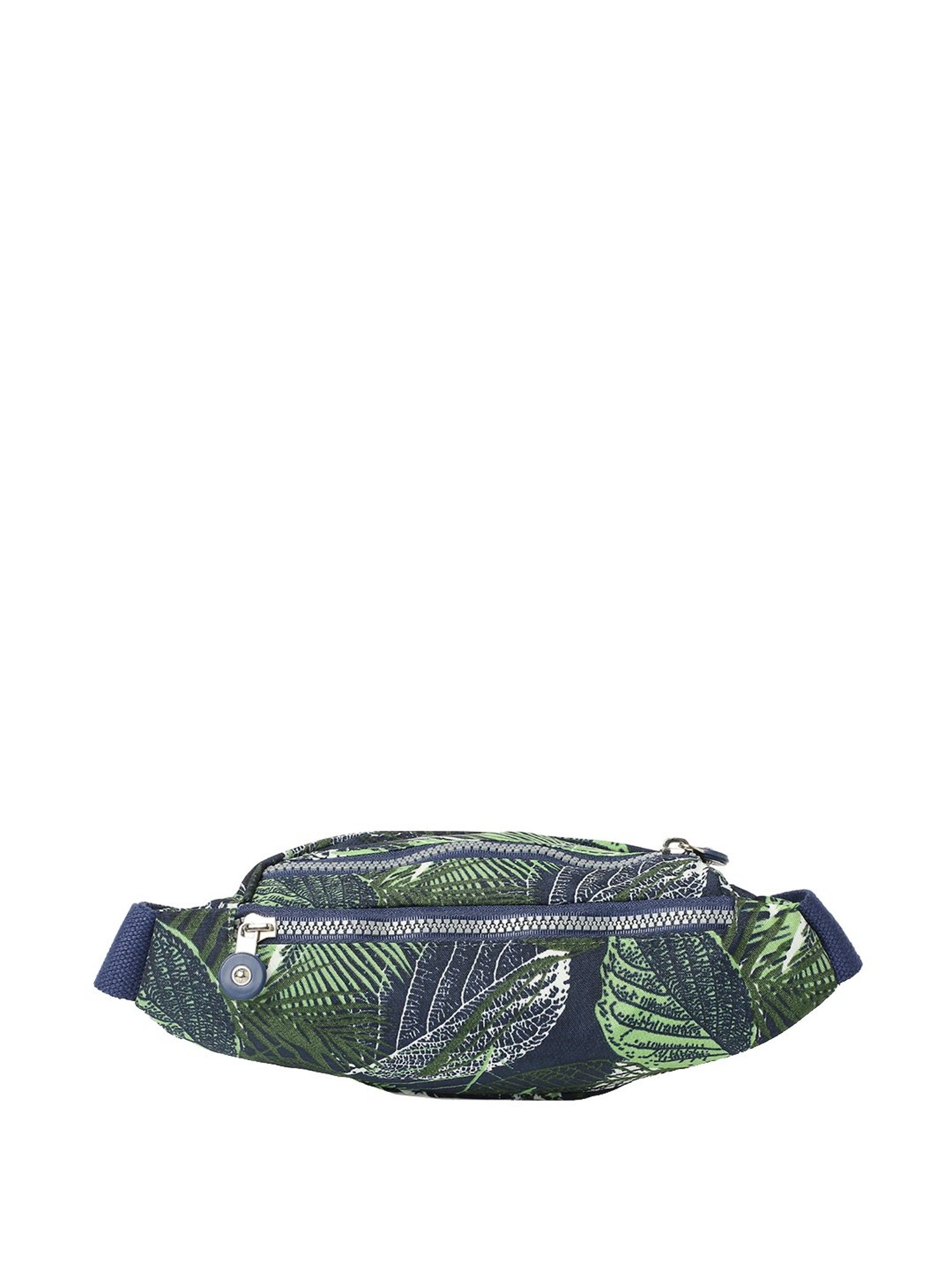 Baomi Blue & Green Printed Waist Pouch