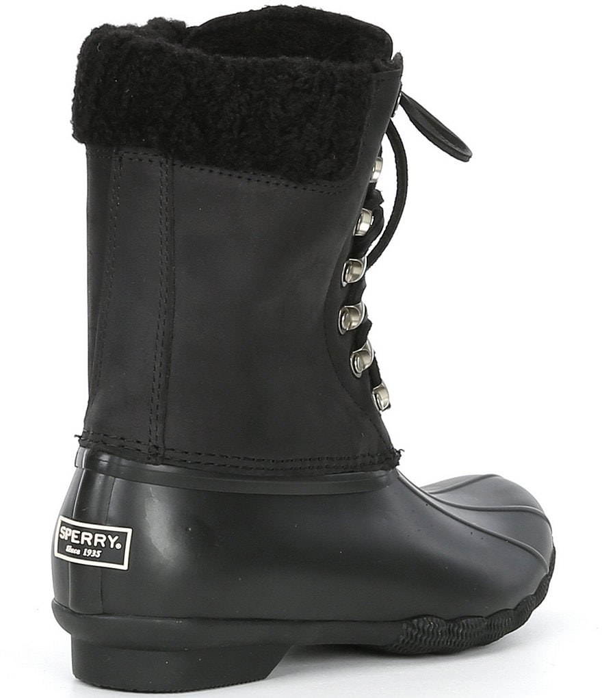 Sperry Women's Saltwater Tall Leather Cozy Winter Duck Boots