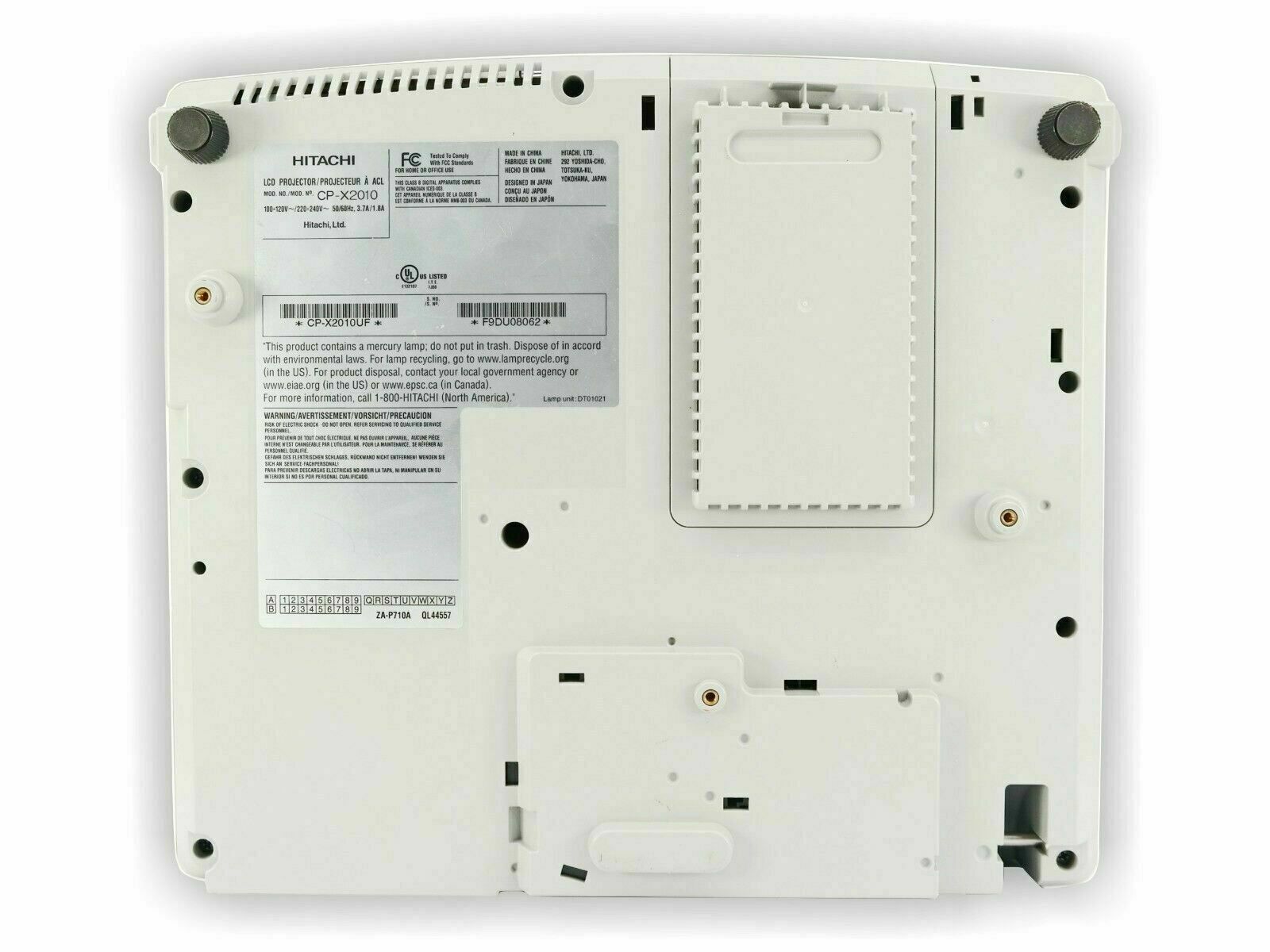 Hitachi CP-X2010 3LCD Projector 2200 ANSI Lumens HD 1080i 1024 x 768 HDMI Home Theater Professional Streaming with Accessories bundle