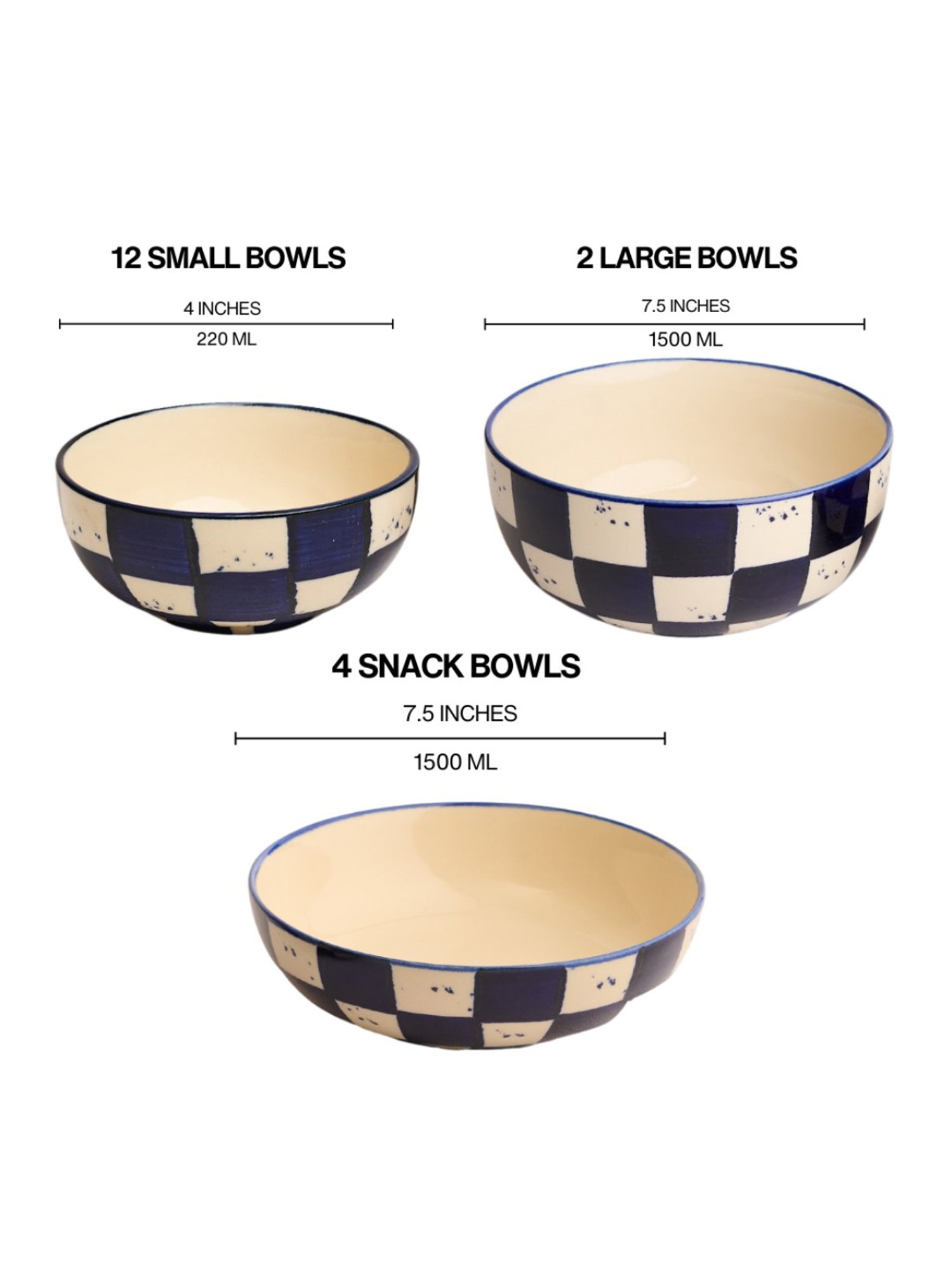 BlackCarrot 42 Piece Ceramic Dinner Set