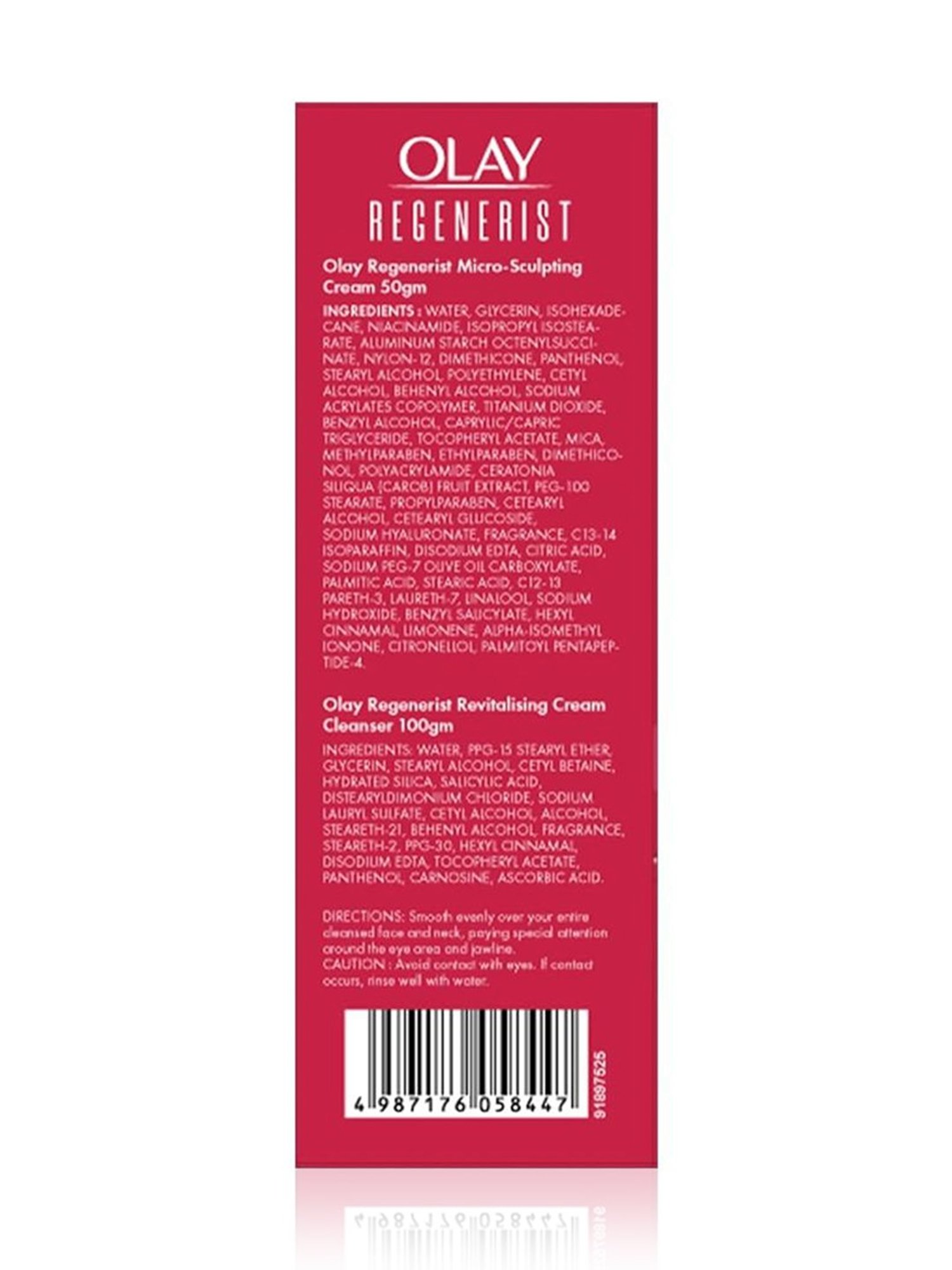 Olay Regenerist Micro-Sculpting Cream Moisturiser with Regenerist Advance Cream Cleanser Combo