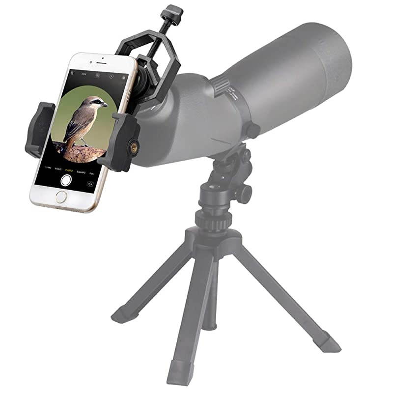 Telescope Adapter Camera Mount, Smartphone Mount, Work with Telescope Spotting Scope Microscope Monocular Binocular - Fits iPhone, Samsung, HTC, LG and Smartphone (Camera Adapter-C1)
