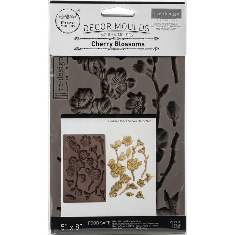 Prima Marketing Re-Design Mould 5"X8"X8mm-Cherry Blossoms