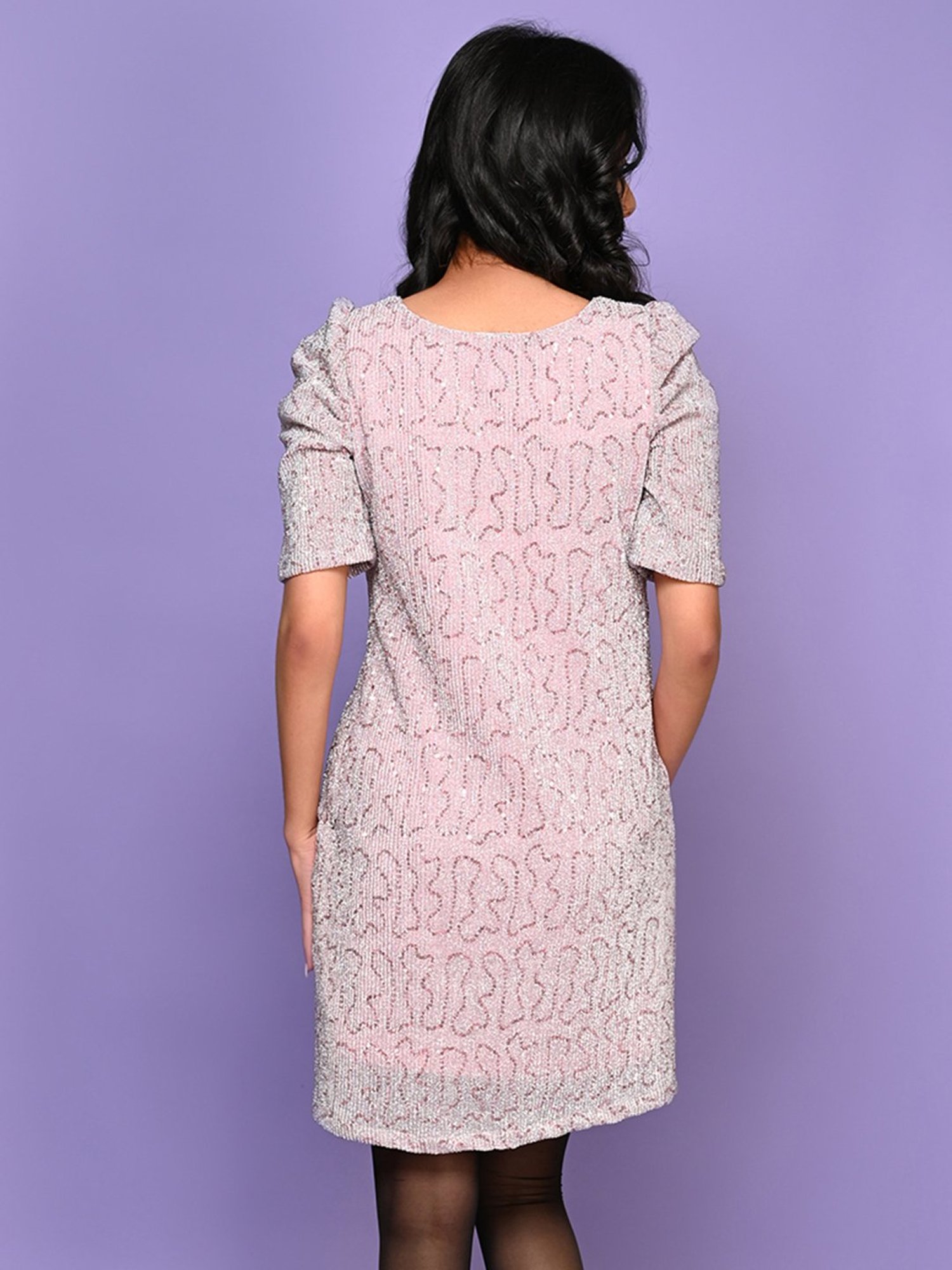 LilPicks Kids Pink Embellished Dress