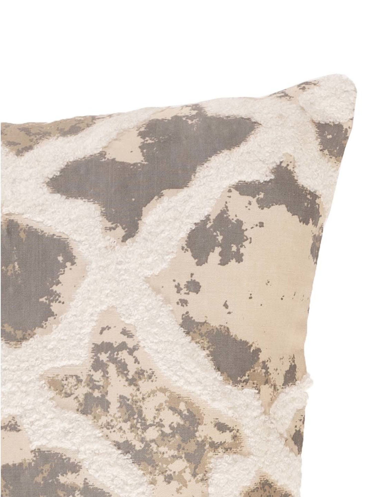 Maspar Hues Nouveau Tradition Form Replay Beige Cotton Cushion Cover