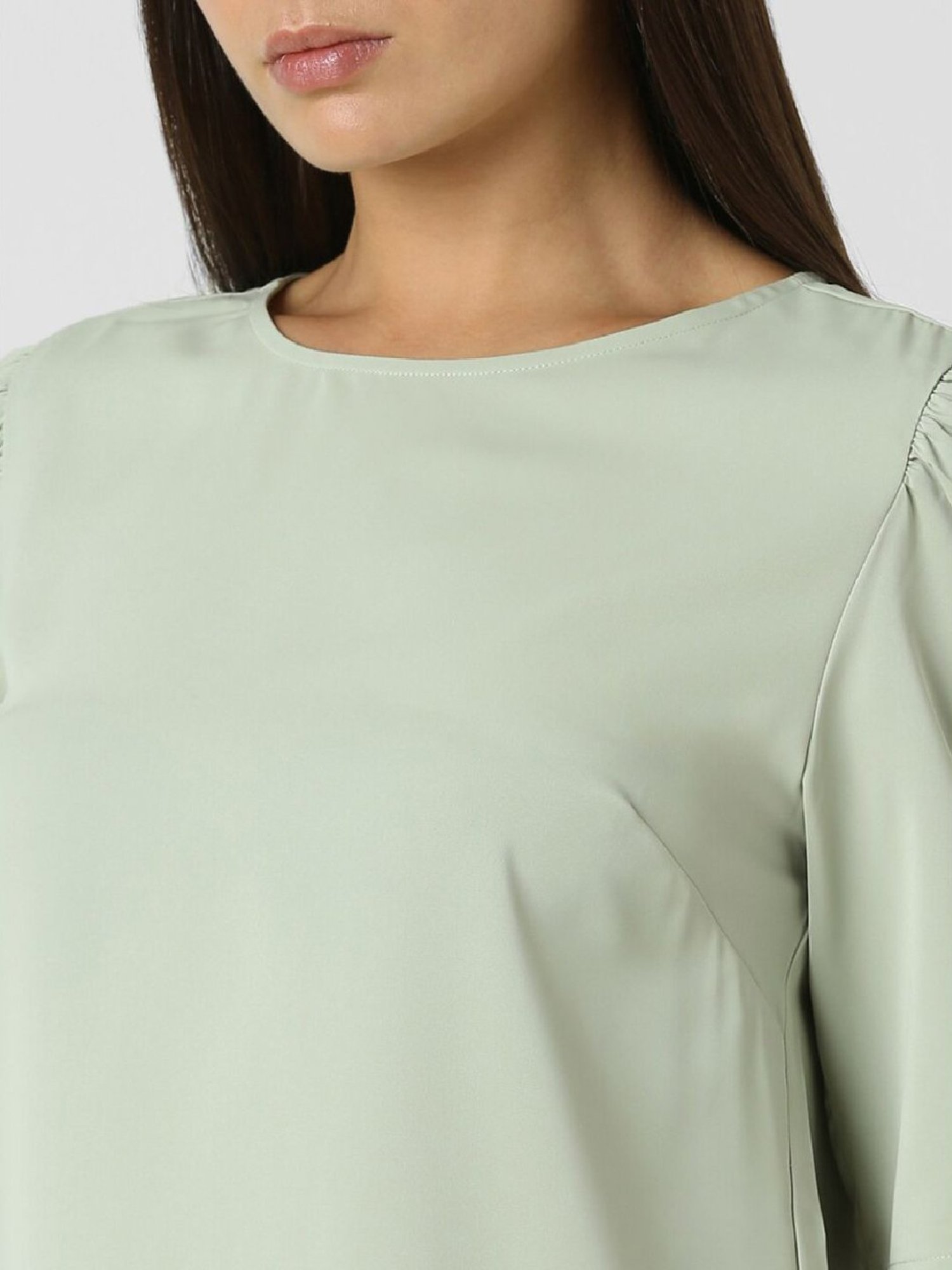 Van Heusen Green Plain Top