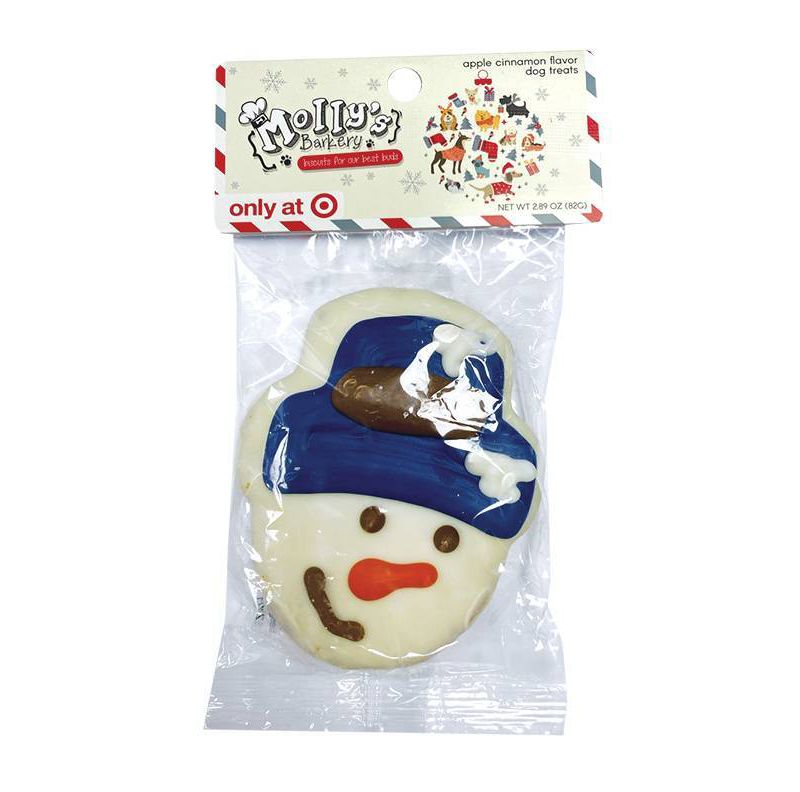 Molly's Barkery Snowman with Hat Dog Treats - 2.89oz