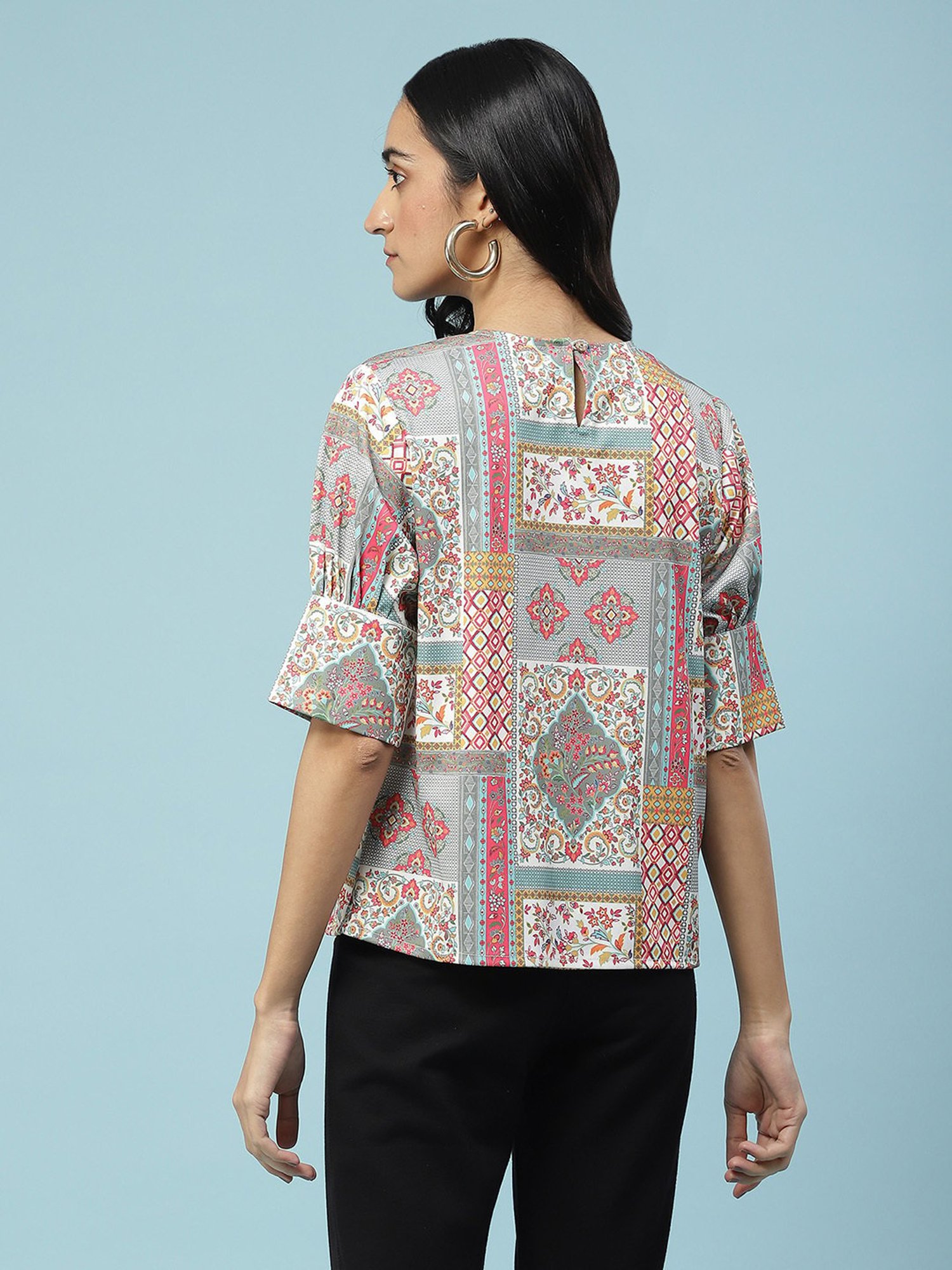 aarke Ritu Kumar Multicolor Printed Top