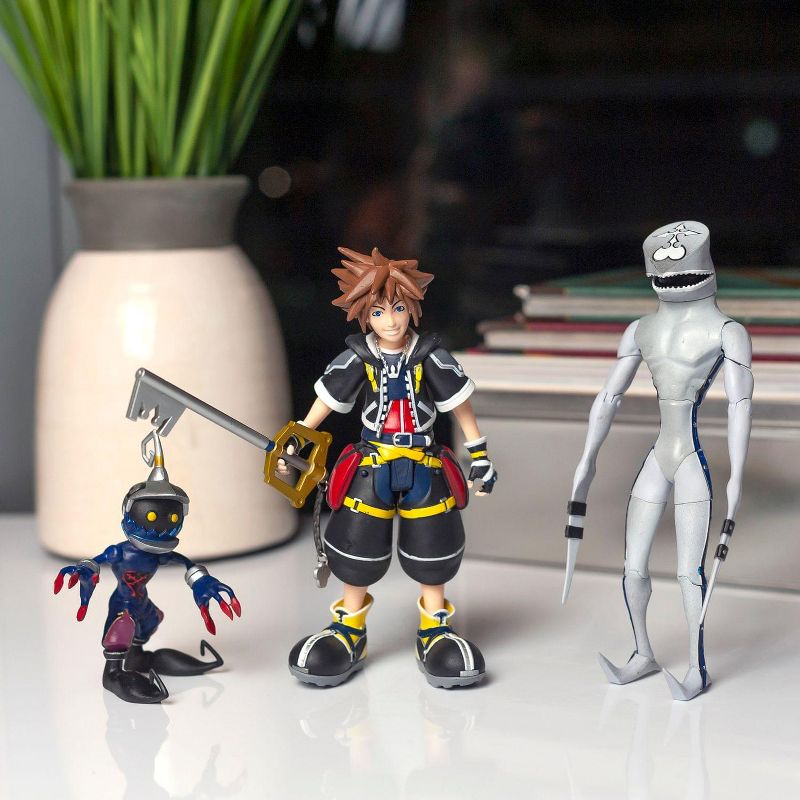 Diamond Comic Distributors, Inc. Kingdom Hearts 2 Action Figures Collection Set | Includes Sora, Dusk, & Soldier