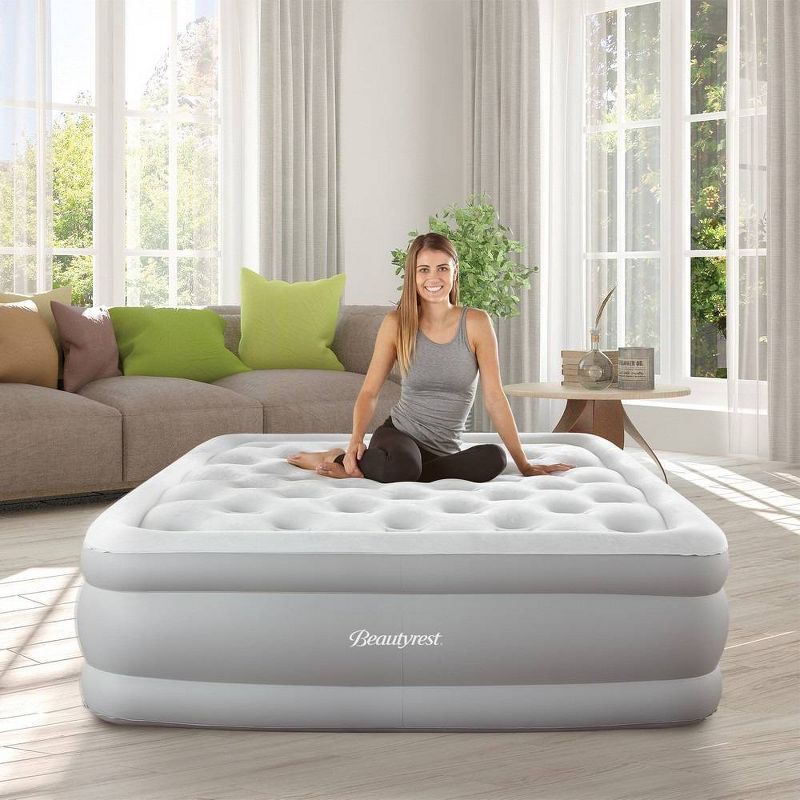 Beautyrest Skyrise 16" Air Mattress with External Pump 1-Touch Comfort Control - Full size