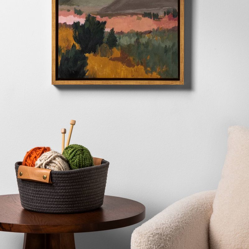 CosmoLiving by Cosmopolitan Contemporary Seagrass Storage Basket Brown